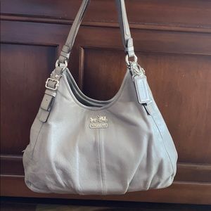 Grey Coach Madison Maggie Hobo purse